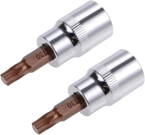 TOP-VIGOR 3Pcs Torx Bit Socket, 3/8" Drive x T30 CR-V Key Socket, Premium S2 Steel Bits, Torx Bit with 48mm Length for Torque Wrench, Ratchet Wrench, Impact Power Drills, Slide Bar in Saudi Arabia