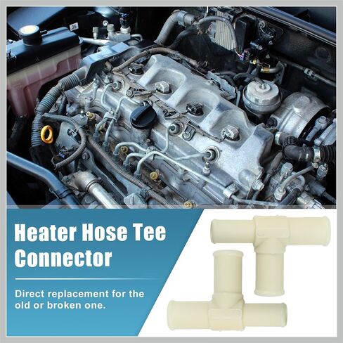 2Pcs Heater Water Pipe for Toyota RAV4 2006 2007 2008 2009 Heater Hose Tee Heater Pipe T-Connector Replace 87248-20380 8724820380 Replacement Car Parts in Saudi Arabia