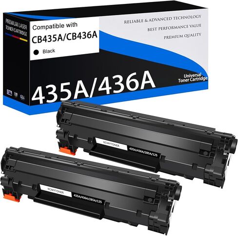 خرطوشة حبر 35A 36A متوافقة مع 2pk لاستبدال خرطوشة الحبر العالمية HP 35A CB435A 36A CB436A لـ Laserjet P1005 P1006 P1505 P1505n M1522n M1522nf M1120n M1120a in Saudi Arabia