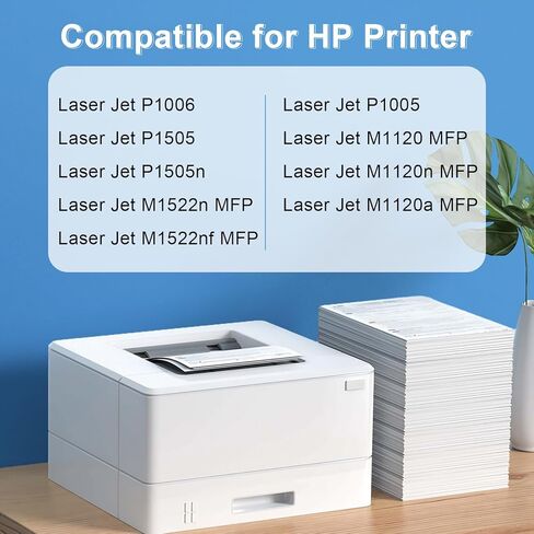 خرطوشة حبر 35A 36A متوافقة مع 2pk لاستبدال خرطوشة الحبر العالمية HP 35A CB435A 36A CB436A لـ Laserjet P1005 P1006 P1505 P1505n M1522n M1522nf M1120n M1120a in Saudi Arabia