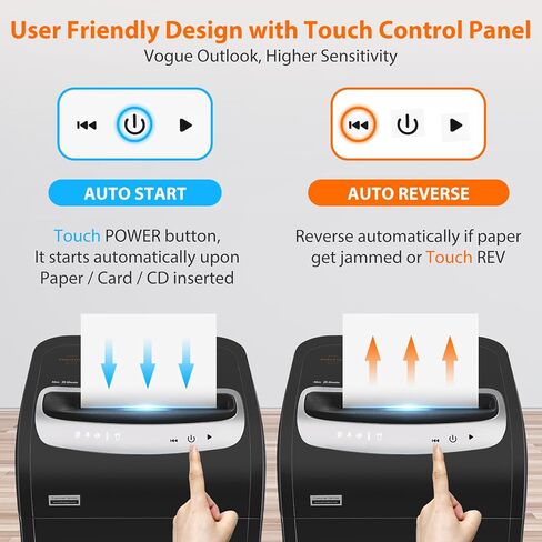 Paper Shredder Heavy Duty,VidaTeco 20-Sheet Cross Cut Shredder for Home Office Heavy Duty,Paper Shredder for Office with 60 Mins Running,Shred Card/CD,58 dB with 7.9-Gal Larger Bin, Auto Jam Proof in Kuwait