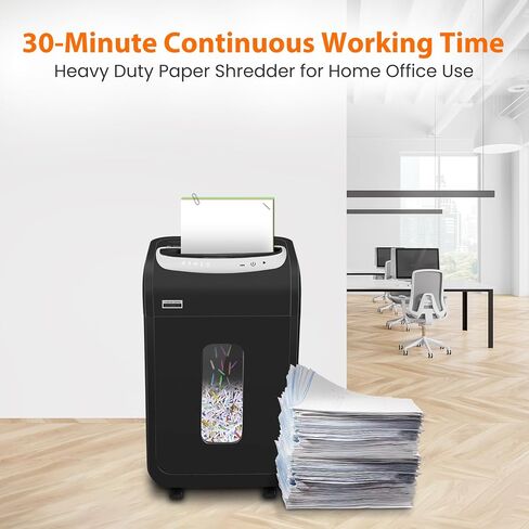 Paper Shredder Heavy Duty,VidaTeco 20-Sheet Cross Cut Shredder for Home Office Heavy Duty,Paper Shredder for Office with 60 Mins Running,Shred Card/CD,58 dB with 7.9-Gal Larger Bin, Auto Jam Proof in Kuwait