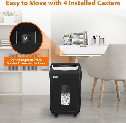 Paper Shredder Heavy Duty,VidaTeco 20-Sheet Cross Cut Shredder for Home Office Heavy Duty,Paper Shredder for Office with 60 Mins Running,Shred Card/CD,58 dB with 7.9-Gal Larger Bin, Auto Jam Proof in Kuwait