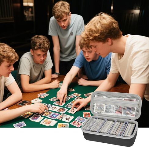 900+ Card Game Case Holder for Cards Against Humanity/for Magic The Gathering Board & Expansions/for CAH/for MTG/for Deck Box/for Yugioh/Football/Topps Sports Card/for Kids Against Maturity (Black) in Kuwait