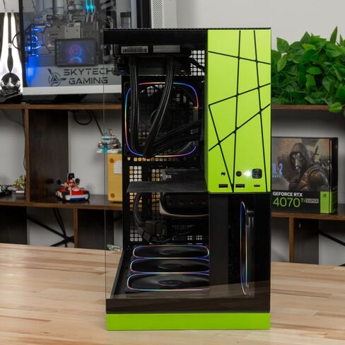 Skytech Legacy 4 Gaming PC Desktop ، Ryzen 9 9950x3d 4.3 GHz (5.7GHz Turbo) ، NVIDIA RTX 5090 32GB ، X870 BOARD ، 2TB GEN5 NVME SSD ، 64GB DDR5 RAM 6000 RGB ، 1200W GOLD ATX 3 PSU ، WI-FI ، WIN 11 in Saudi Arabia