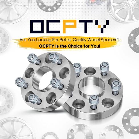 OCPTY 2Pc 25mm (1") 5x114.3 Hubcentric Wheel Spacers 5x4.5 to 5x4.5 64.1mm 12x1.5 Wheel Spacers fit for 2015-2017 for TLX 2006-2015 for Civic in Saudi Arabia