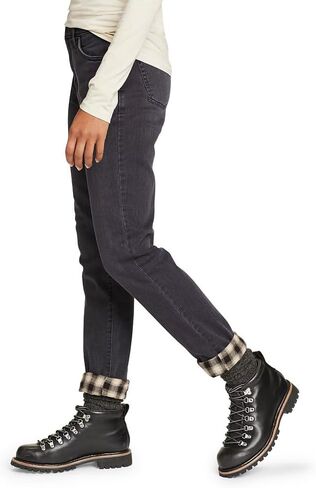 Eddie Bauer Women's Boyfriend Flannel-Lined Jeans in Saudi Arabia