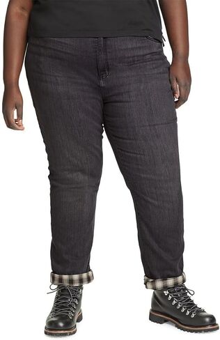 Eddie Bauer Women's Boyfriend Flannel-Lined Jeans in Saudi Arabia