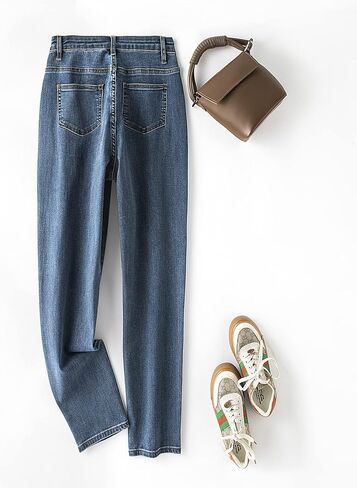 Leijijeans بالإضافة إلى حجم النساء للجينز مباشرة مناسبة جينز عالي التمدد in Kuwait