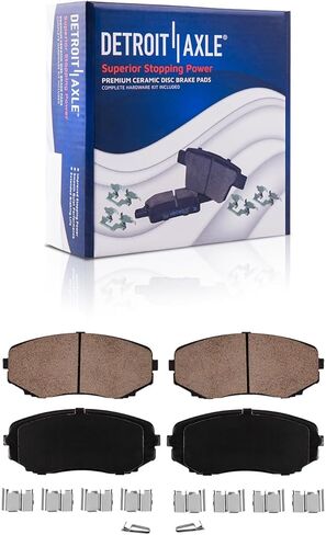 Detroit Axle - Front Brake Kit for 2007-2014 Ford Edge 07-15 Lincoln MKX Disc Brake Rotors Replacement Ceramic Brakes Pads: 12.6" inch Rotor in Saudi Arabia