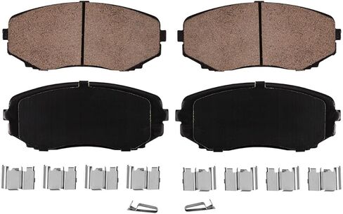 Detroit Axle - Front Brake Kit for 2007-2014 Ford Edge 07-15 Lincoln MKX Disc Brake Rotors Replacement Ceramic Brakes Pads: 12.6" inch Rotor in Saudi Arabia