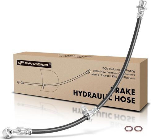A -Premium Front Driver Brake Brake خرطوم هيدروليكي متوافق مع نماذج Acura المختارة - RDX 2013 2014 2015 2017 2017 - استبدال# 01465TX4A02 in Saudi Arabia