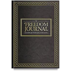 Deluxe Black Hardcover and Non-Dated Notebook, Daily Planner to Achieve Your #1 Goal in 100 Days, Increase Focus and Productivity, Organizer With Exclusive Bonus