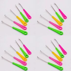 20Pcs Multicolou Earwax Cleaners, Portable Curette Earpick, Ear Care Ear Wax Removal Tools, Mini Ear Spoon Ear Cleaning Tools Color Random Earwax Removal ProductsEarwax Removal Products