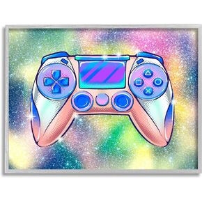 Stupell Industries Bold Sparkle Video Gaming Controller Illustration, Design by Ziwei Li