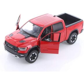 2019 Dodge Ram 1500 Crew Cab Rebel Pickup Truck, Red 79358R - 1/24 Scale Diecast Model Toy Car