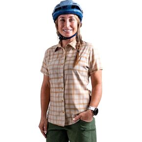 Club Ride Women's Bandara Shirt - Lightweight and Breathable Short Sleeve Button Up for Female Cyclists