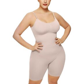 Bodysuit for Women - Seamless Sculpting Thong Body Shaper Tank Top Shapewear for Women Tummy Control Thong Dupes