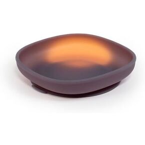Color-Changing Silicone Baby Plate with Suction base - BPA Free, Waterproof, Dishwasher & Microwave Safe - Light Moon