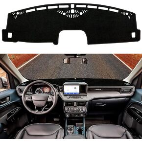 Dashboard mat Cover Fit for Ford Maverick 2022 2023 Custom Interior Decoration Dash Board Cover Dash Mat Cover Accessories (Black Edge)