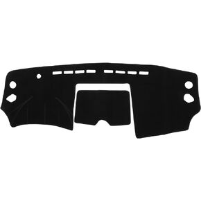 Car Dashboard Cover Compatible for Nissan Rogue 2008-2013, Protective Polyester Black Center Console Interior Trim Dash Cover Mat Pad