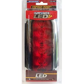 Optronics STL73RK Fleet Count 6" Oval Sealed LED Light Kit, Red