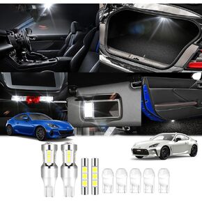 KUNGKIC For Toyota GR86 Subaru BRZ 2021 2022 2023 2024 LED Interior Light Kit 6000K Dome Cargo Door Vanity Mirror Lights Interior Accessories White Light 9 PCS