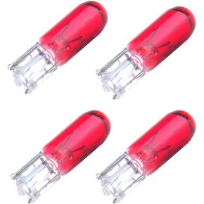 10 x T5 Red 74 73 2721 Halogen Lights Bulbs 10 x T5 74 73 2721 Twist Lock Socket