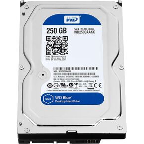 WD Blue 250GB Everyday PC Desktop Hard Drive: 3.5 Inch, SATA 6 Gb/s, 7200 RPM, 16MB Cache (WD2500AAKX) (Old Model)