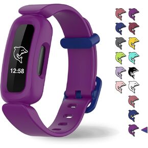 Aroloxta Bands Compatible with Fitbit Ace 3 for Kids, Waterproof Soft Slilcone Colorful Ace3 Straps for Boys Girls Bracelet Accessories Sports Watch Replacement Band for Fitbit Ace 3 Kid Children