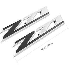 Black Z71 Emblem 10.3inch Decal for GM Chevy Silverado Colorado GMC Sierra Tahoe Suburban (2Pack)
