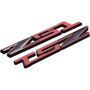 2Pcs Z51 Emblem Badge 3D Nameplate Letter Replacement For C5 C6 C7 Corvette (Black)