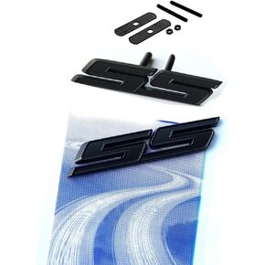 2 قطعة OEM شبكة سوداء Ss وملصق Ss شعار شارة ثلاثية الأبعاد لكامارو Ss تشيفي سييرا شقة غير لامع in Kuwait