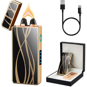 Dragon Lighter Electric Lighter Rechargeable Windproof Plasma Arc Lighter Luxury Metal Cool Lighters for Candle Lighters for Men, Gift for him (Dragon