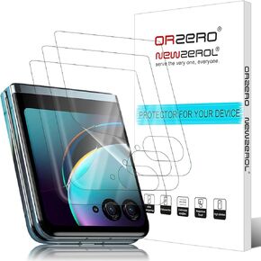 (3 Pack Screen Protector Compatible for Motorola Razr+ / Plus 2023 Front Screen, Protector De Pantalla Soft TPU Anti-Scratch Edge to Edge High Definition