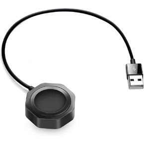 Short Watch Charger Compatible with Apple Watch Charger, Powerhugs USB Cord Wireless Charging Compatible for Watch 9/8/7/6/SE2/SE/5/4/3/2 (0.78ft/24cm) Short Cable - Black