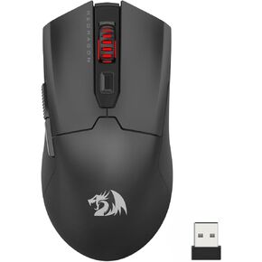 Redragon M995 Pro Wireless Gaming Mouse, 26000 DPI Wired/Wireless Gamer Mouse, BT & 2.4G Wireless, 6 Macro Buttons, 51G Ultra Lightweight, Reliable Power Capacity for PC/Mac/Laptop, Black