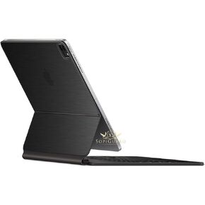 SopiGuard Skin for iPad Pro Magic Keyboard 12.9 (iPad Pro A2229) Precision Edge-to-Edge Vinyl Sticker Top, Keyboard, and Rear Panel (3M Brushed Black)