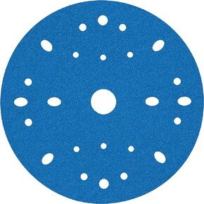Hookit AMAPR 3M Blue Abrasive Disc Multi-Hole, 36170, 6 in, 40 Grade, 50 Discs per Carton