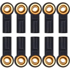 12Pack Vgoohobby Aluminum M3 Tie Rod End Link Rod Ball Head Joint CW Holder 20mm Compatible with Tamiya Axial Redcat HPI Traxxas HSP 1/10 RC Truck Crawler Car (Black)