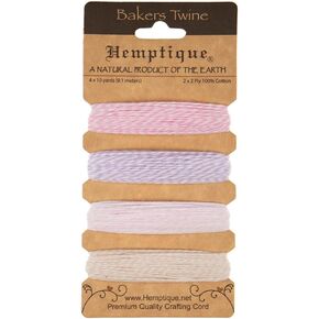 Craft County Multicolor 100% Hemp Cord Set – for Jewelry Making, Décor, Scrapbooking (Earthy Colors, 170 Feet)