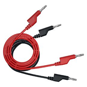 5pcs 4mm Banana Plug to Banana Plug Test Leads Stackable Soft Electrical Test Cable Line Wire 3.3ft/1m for Multimeter 1000V J.70054