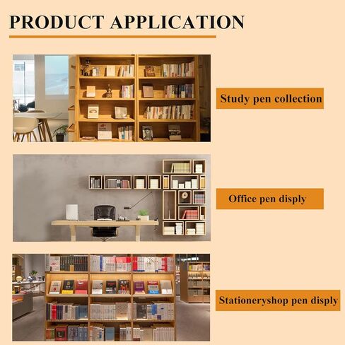 Wood Pen Display Box 12 Pen Storage Organizer Fountain Pen Collector Case Display Case (Ebony) in Saudi Arabia