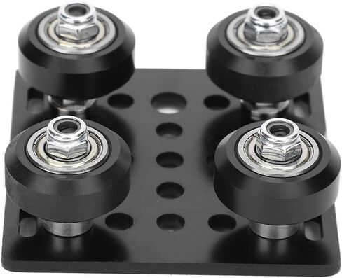 2020 V Slot Gantry Plate, V Type Gantry Plate Black for 3D Printer Accessories Aluminum Profiles EU Standard in Saudi Arabia