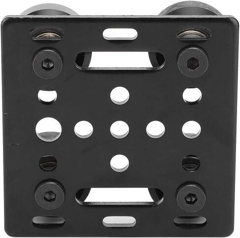 2020 V Slot Gantry Plate, V Type Gantry Plate Black for 3D Printer Accessories Aluminum Profiles EU Standard in Saudi Arabia