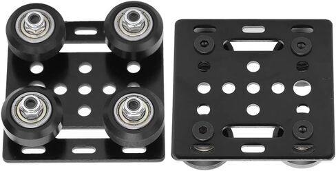 2020 V Slot Gantry Plate, V Type Gantry Plate Black for 3D Printer Accessories Aluminum Profiles EU Standard in Saudi Arabia