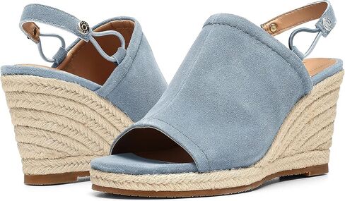 NYDJ Women's CAI Espadrille Wedge Sandal, Blue Bell, 8.5 in Saudi Arabia