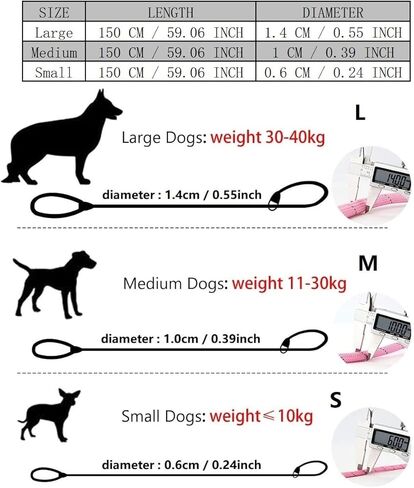 Puppy Pet Cat Dog Leash Collar Basic Accessories Reflective Retractable Dog Rope Pet Traction Belt 5FT(Medium 0.39IN, 24-66LB, Purple) in Kuwait