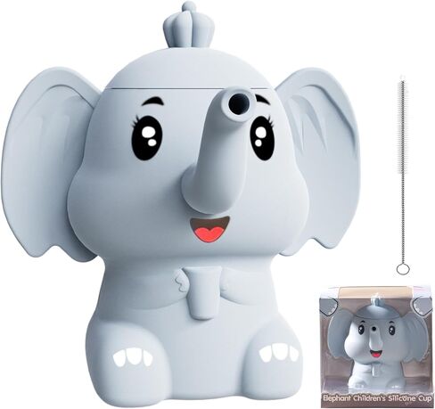 كوب سيليكون لتدريب الأطفال مع شفاطة 5 أونصة، 3 أشهر + أكواب مضادة للكسر للأطفال الصغار، كوب مفتوح للطفل in Kuwait