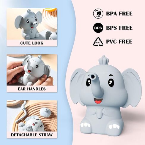 كوب سيليكون لتدريب الأطفال مع شفاطة 5 أونصة، 3 أشهر + أكواب مضادة للكسر للأطفال الصغار، كوب مفتوح للطفل in Kuwait